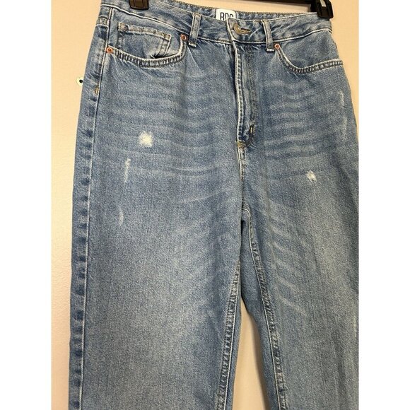 BDG Urban Outfitters Women's Mom High Rise Jeans Size 28 Light Wash Distressed - Picture 2 of 9